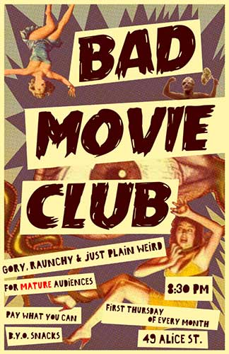 Bad Movie Club Poster