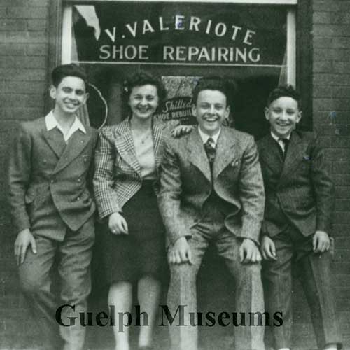 Historical photo from 1938 of the Valeroite family sitting in front of what is now the Alice Street Clubhouse